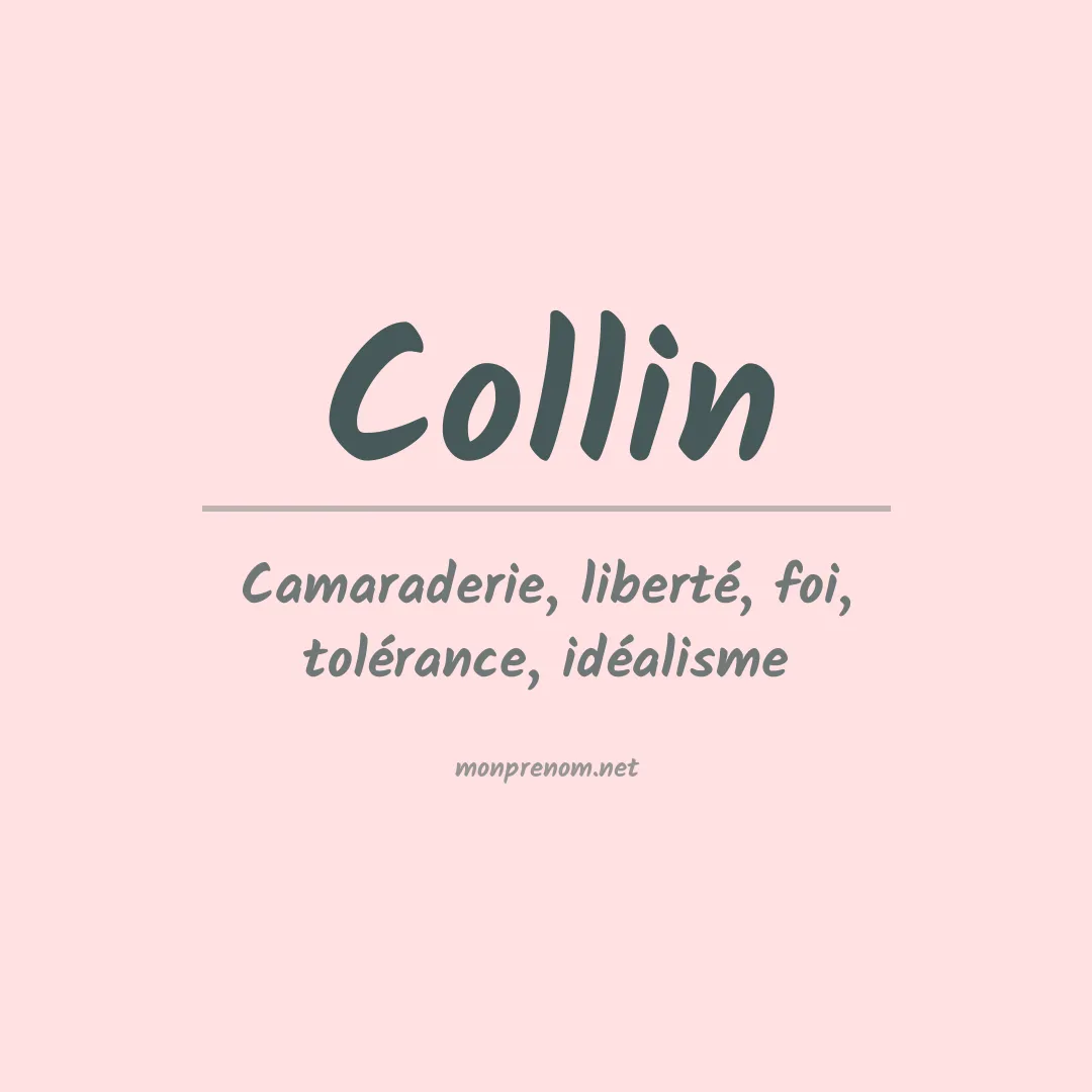 Prénom Collin