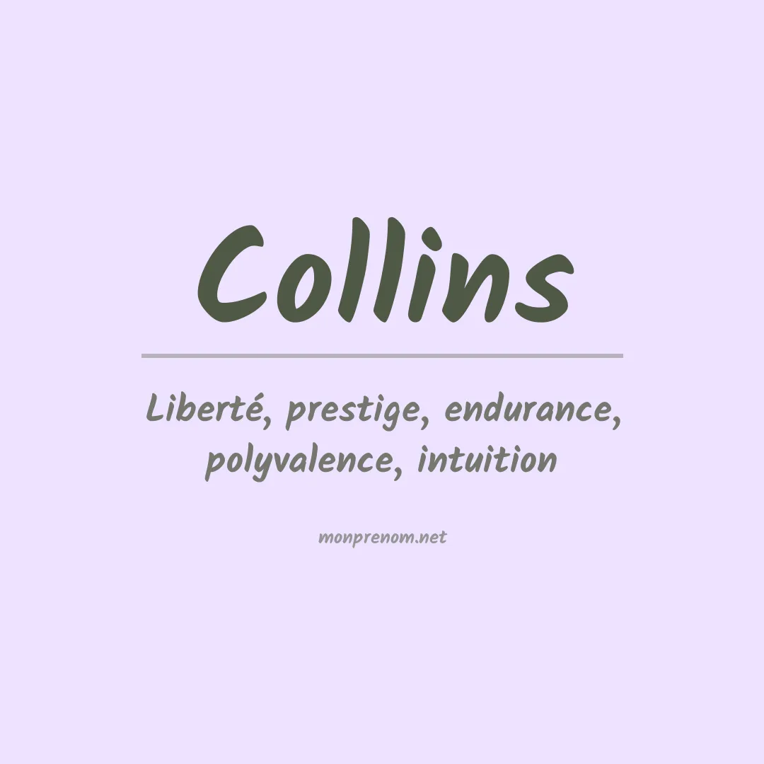 Prénom Collins