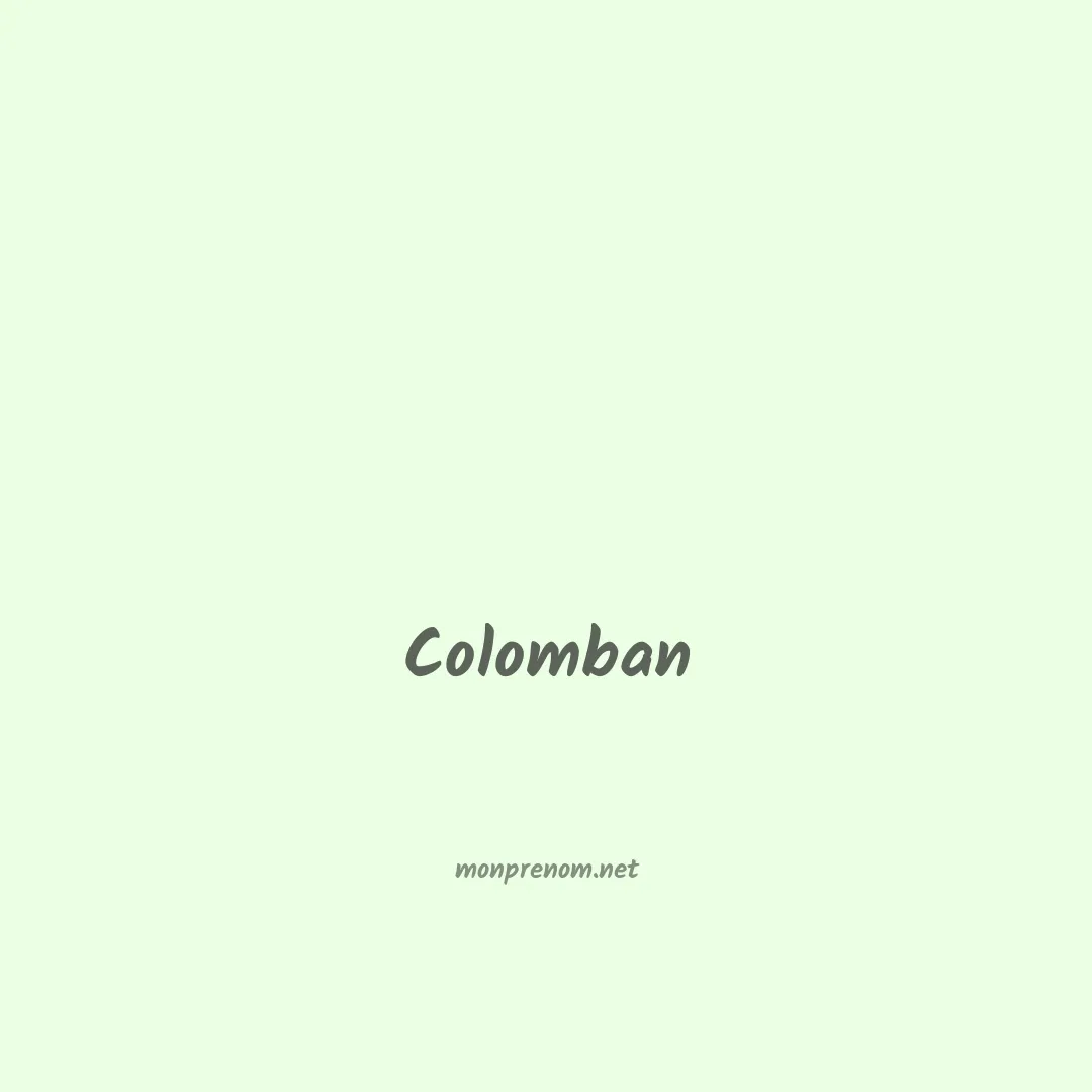 Colomban en chinois