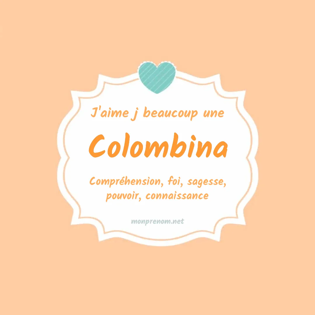 J'aime beaucoup Colombina