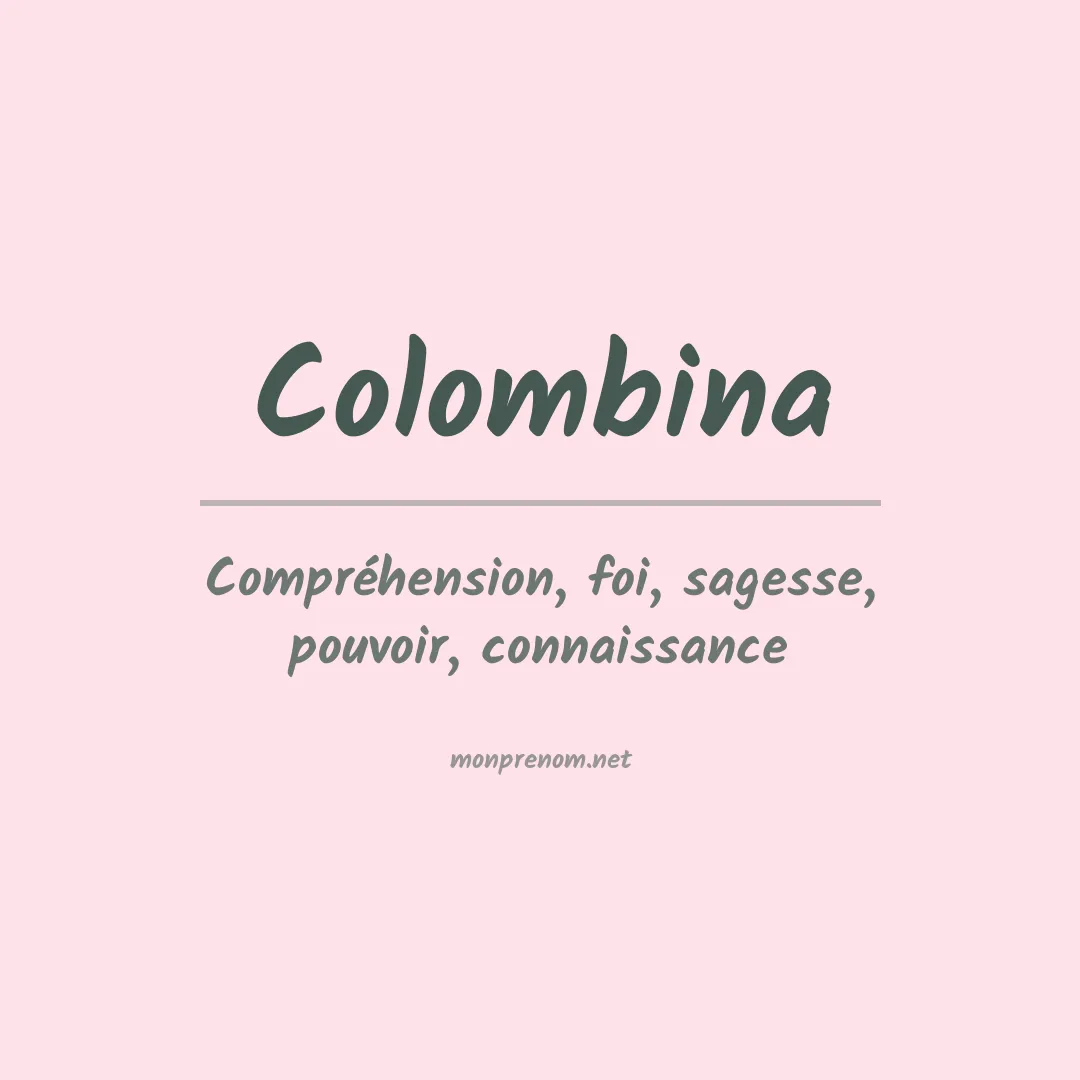 Signification du prénom Colombina