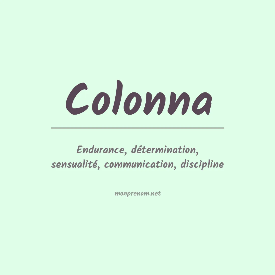Prénom Colonna