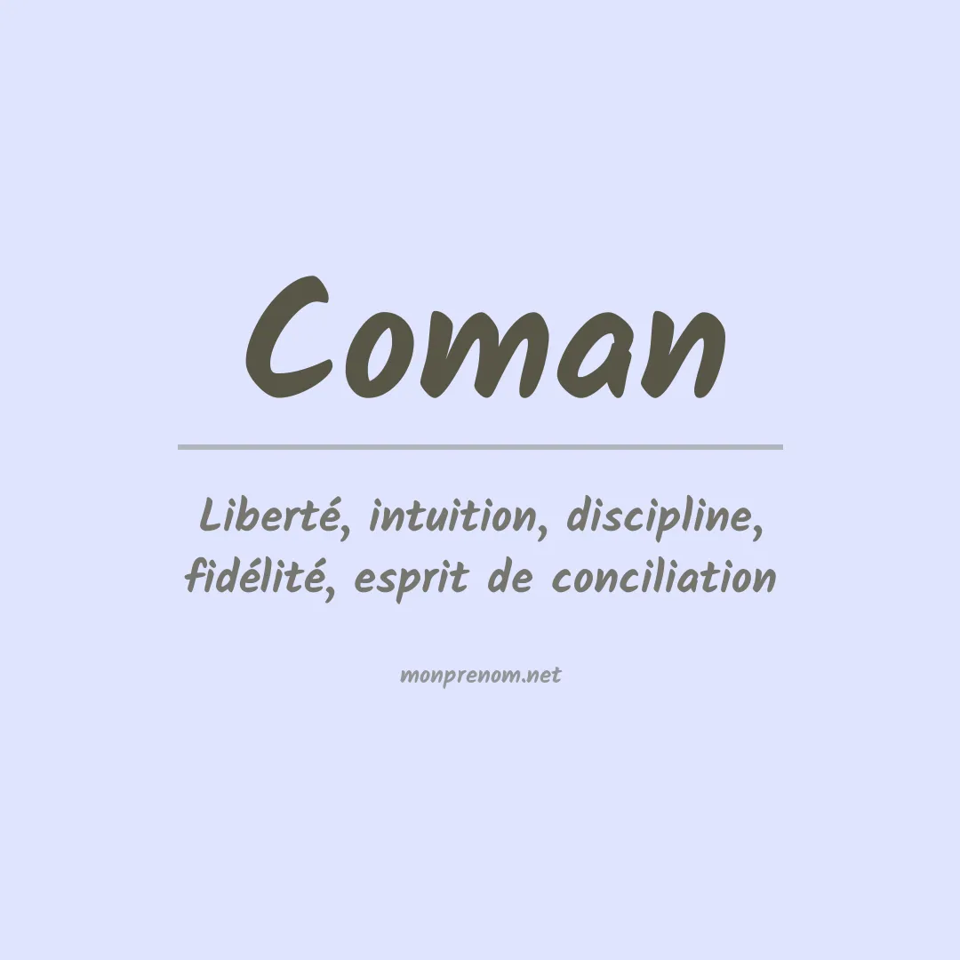 Prénom Coman