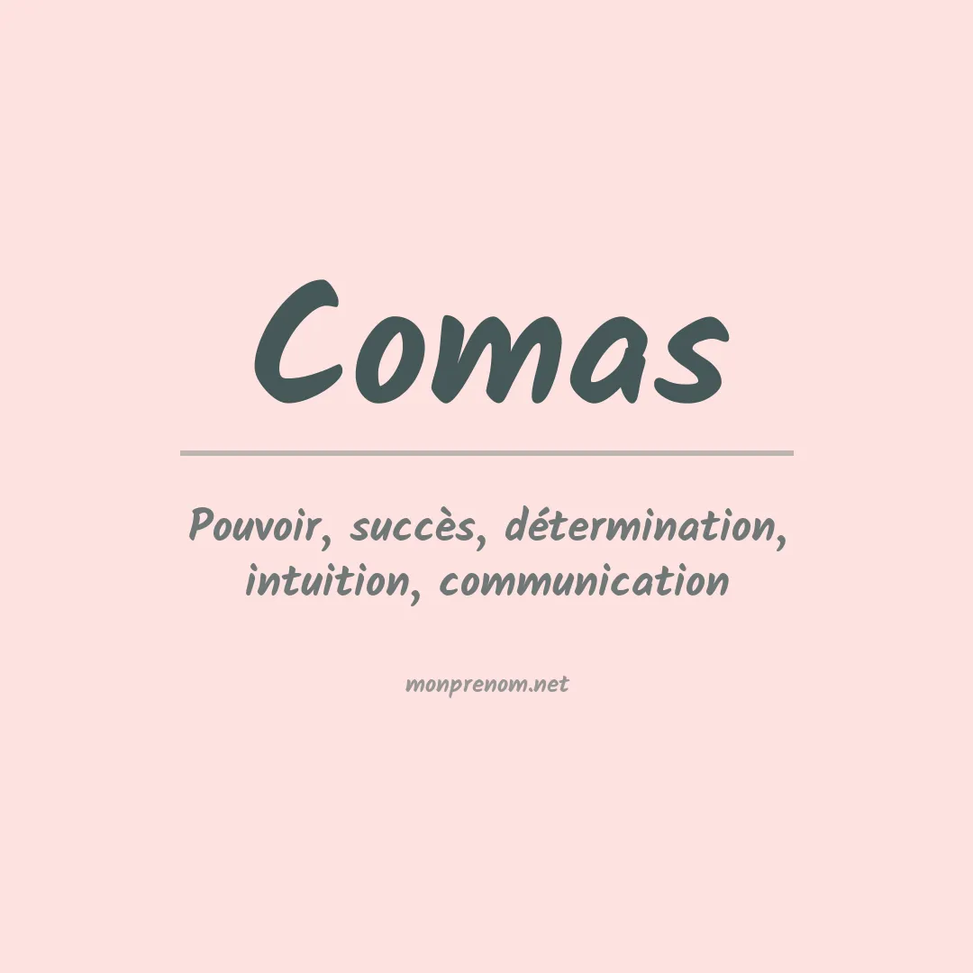 Prénom Comas