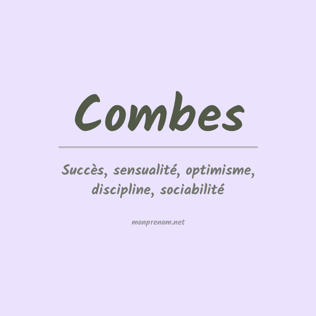 Prénom Combes