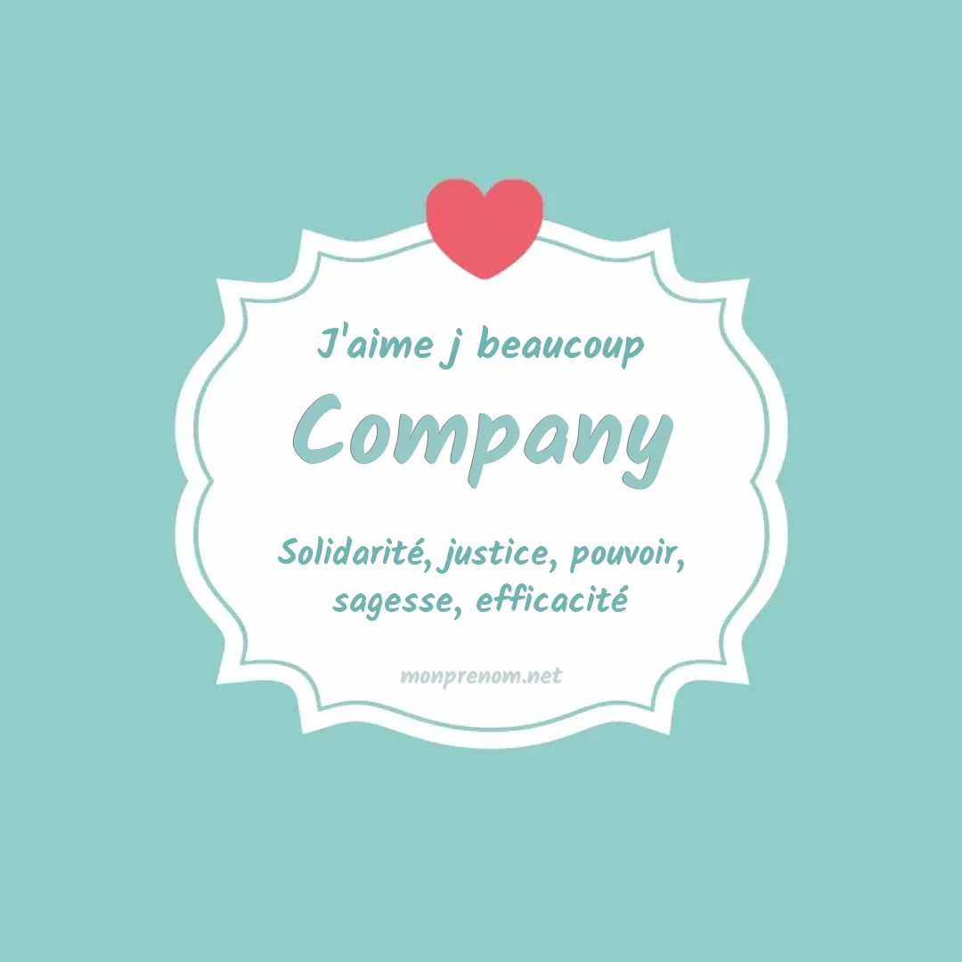 J'aime beaucoup Company