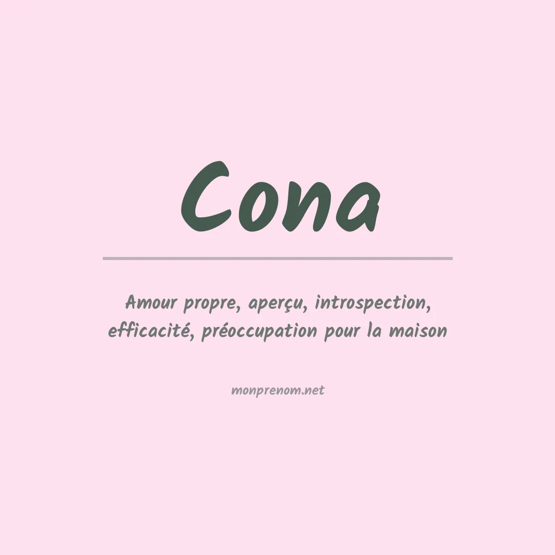 Prénom Cona