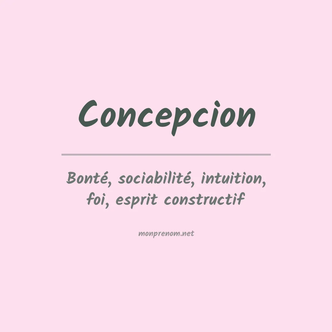 Prénom Concepcion