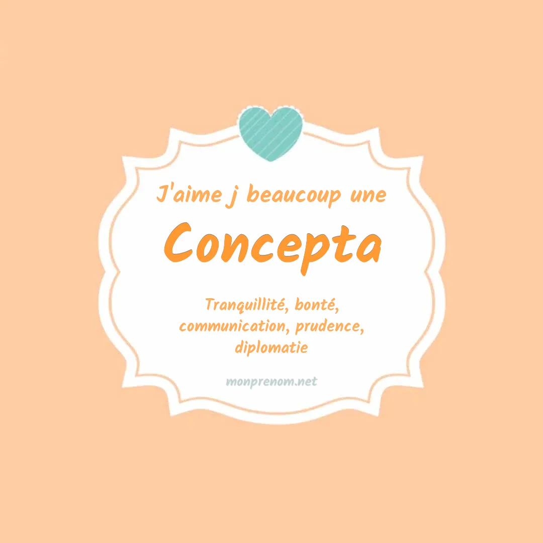 J'aime beaucoup Concepta