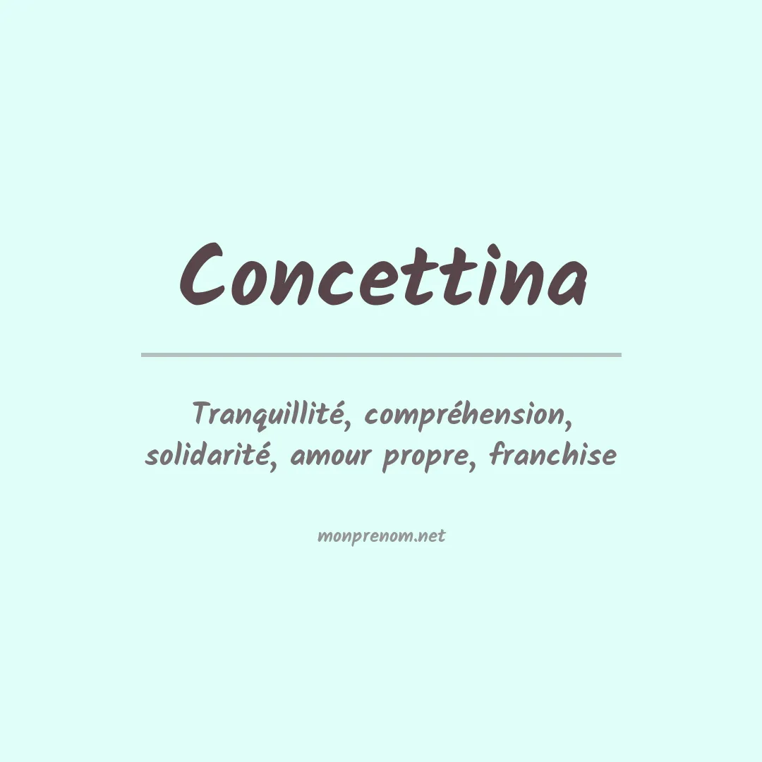Prénom Concettina
