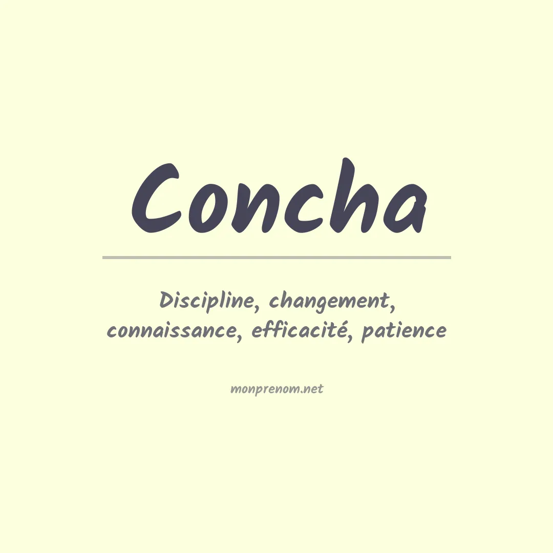 Prénom Concha