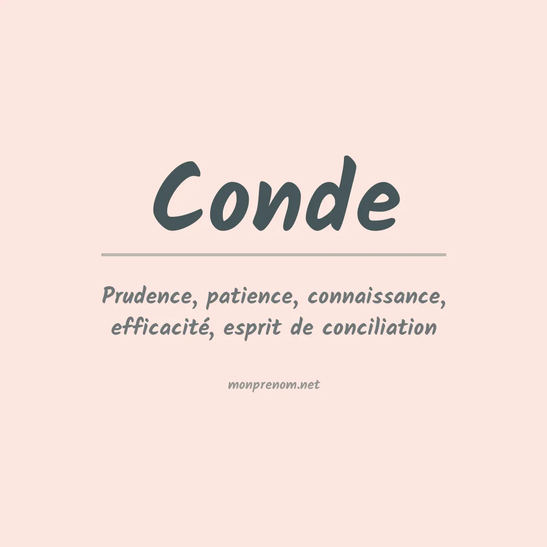 Prénom Conde
