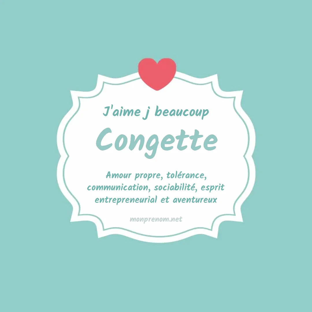 J'aime beaucoup Congette