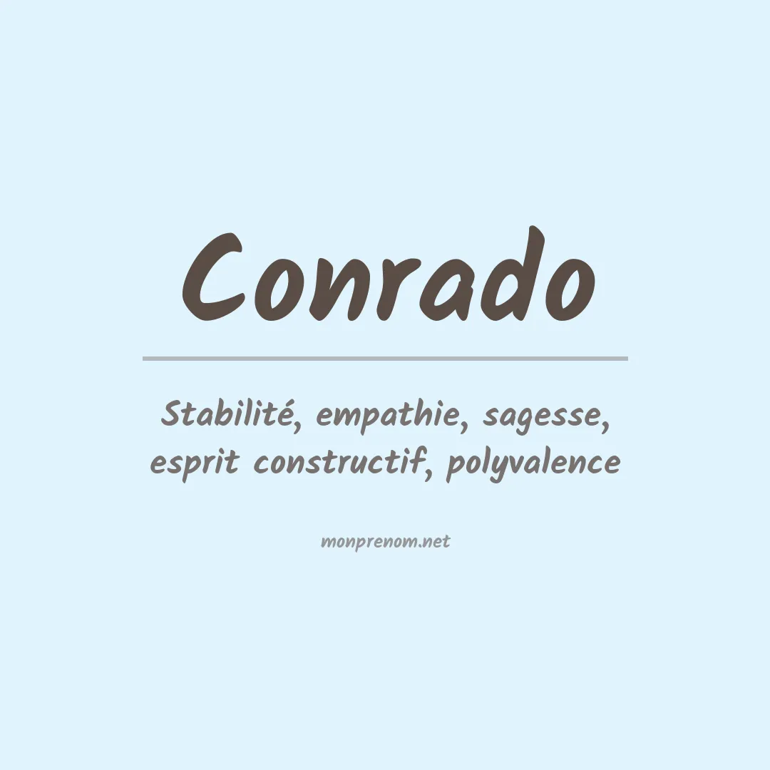Prénom Conrado