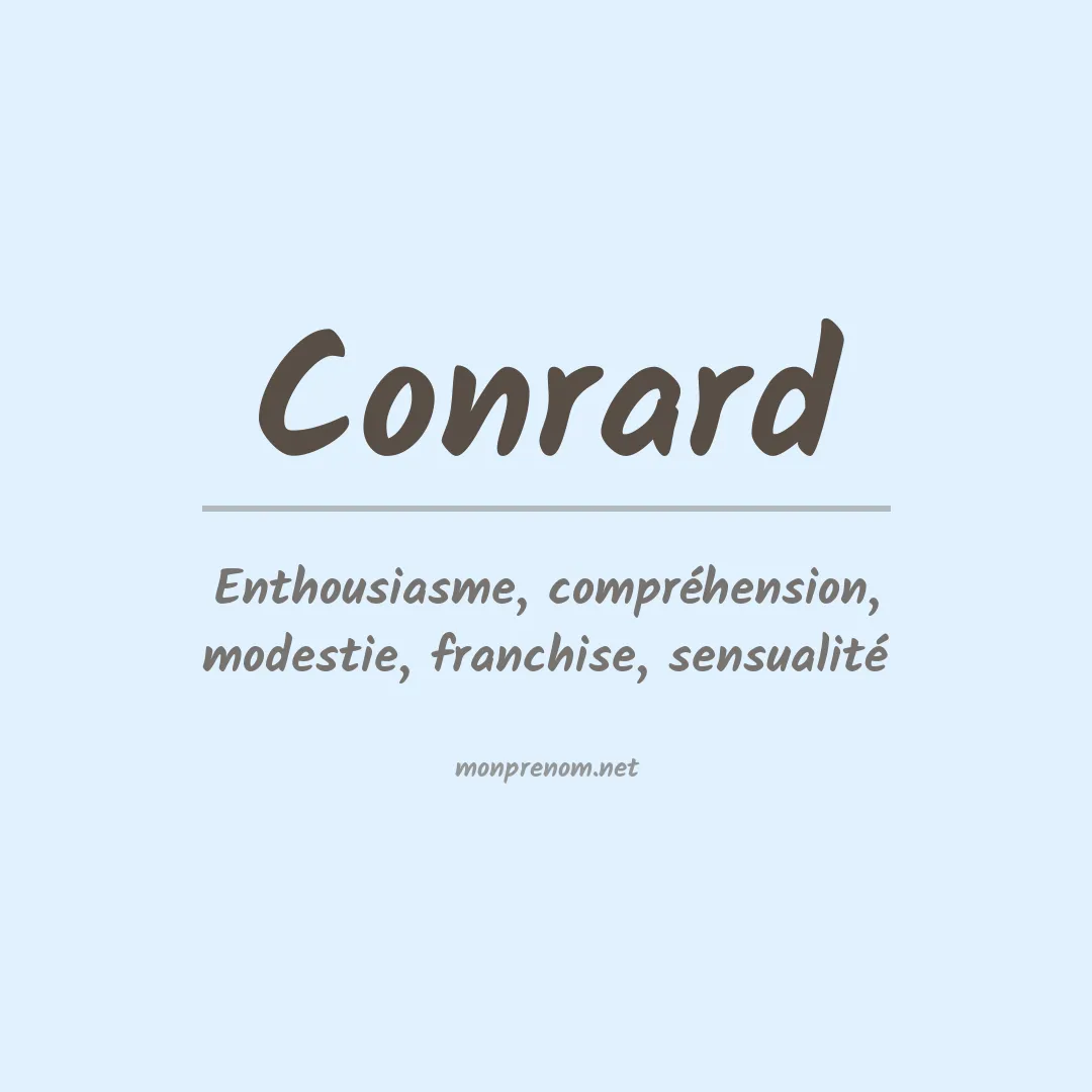 Signification du prénom Conrard