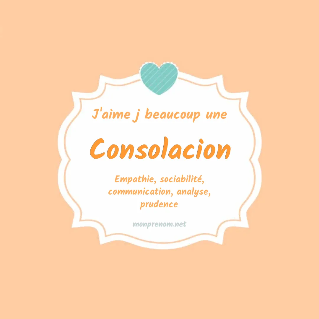 J'aime beaucoup Consolacion