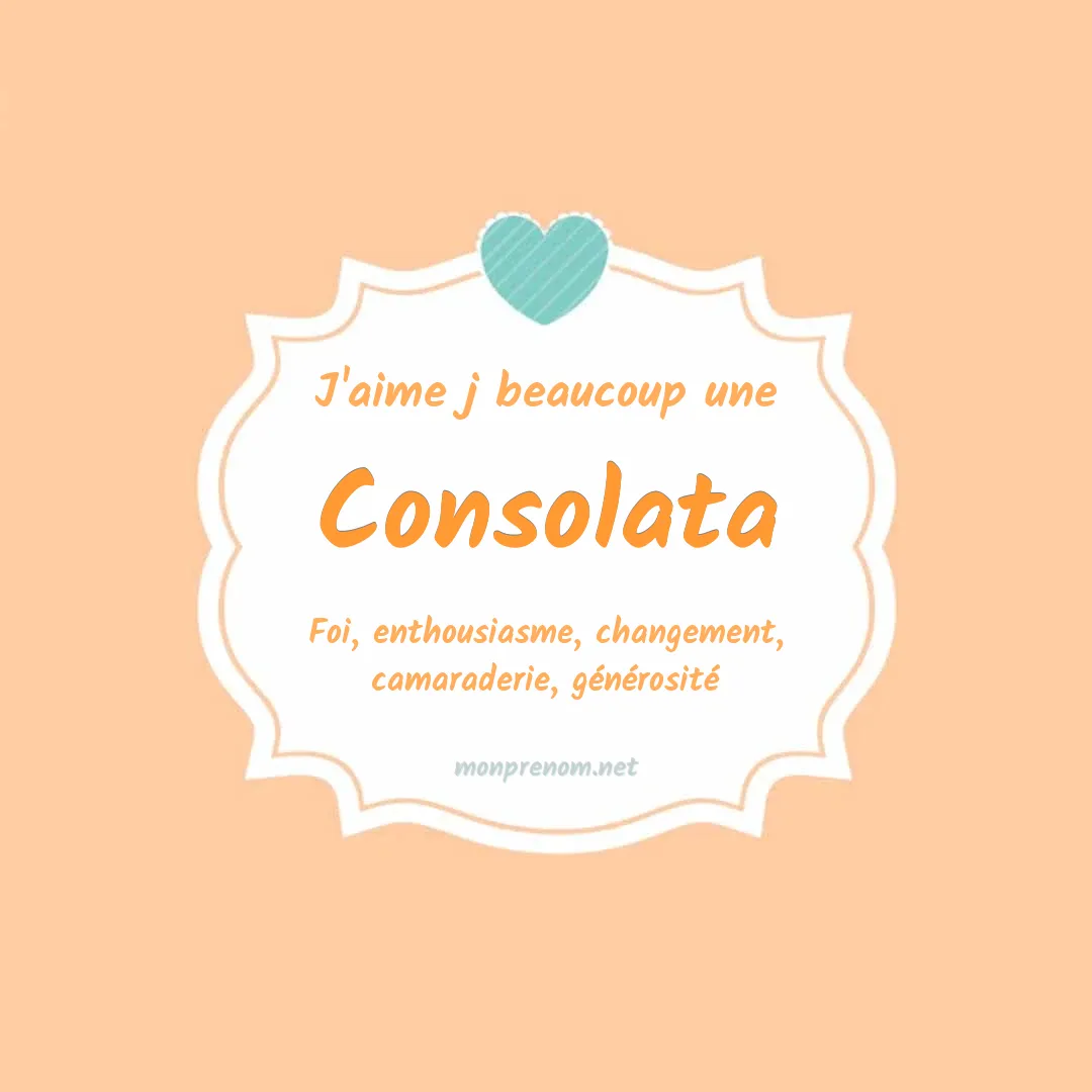 J'aime beaucoup Consolata