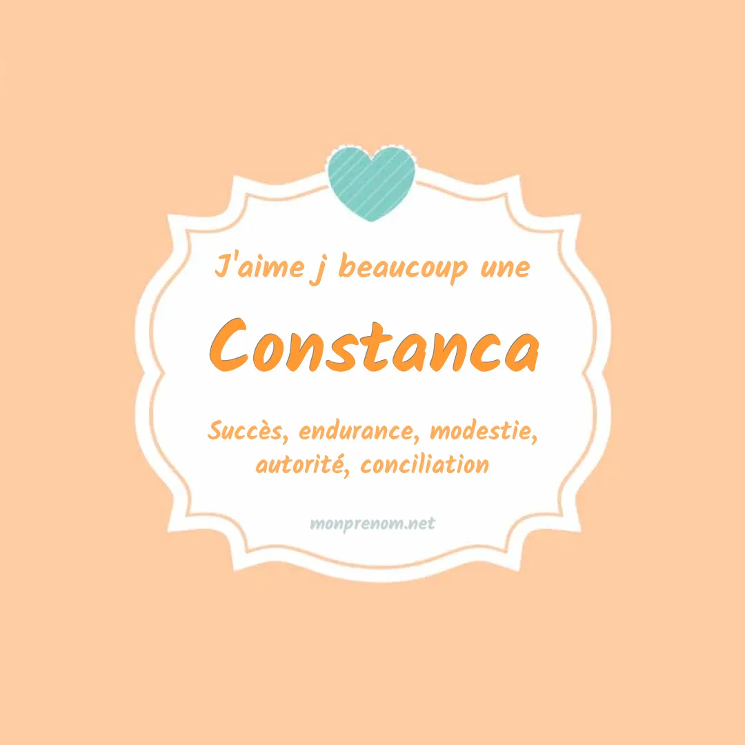 J'aime beaucoup Constanca