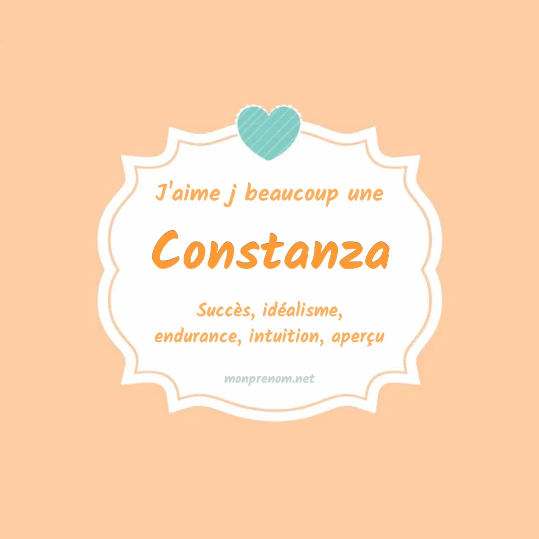J'aime beaucoup Constanza