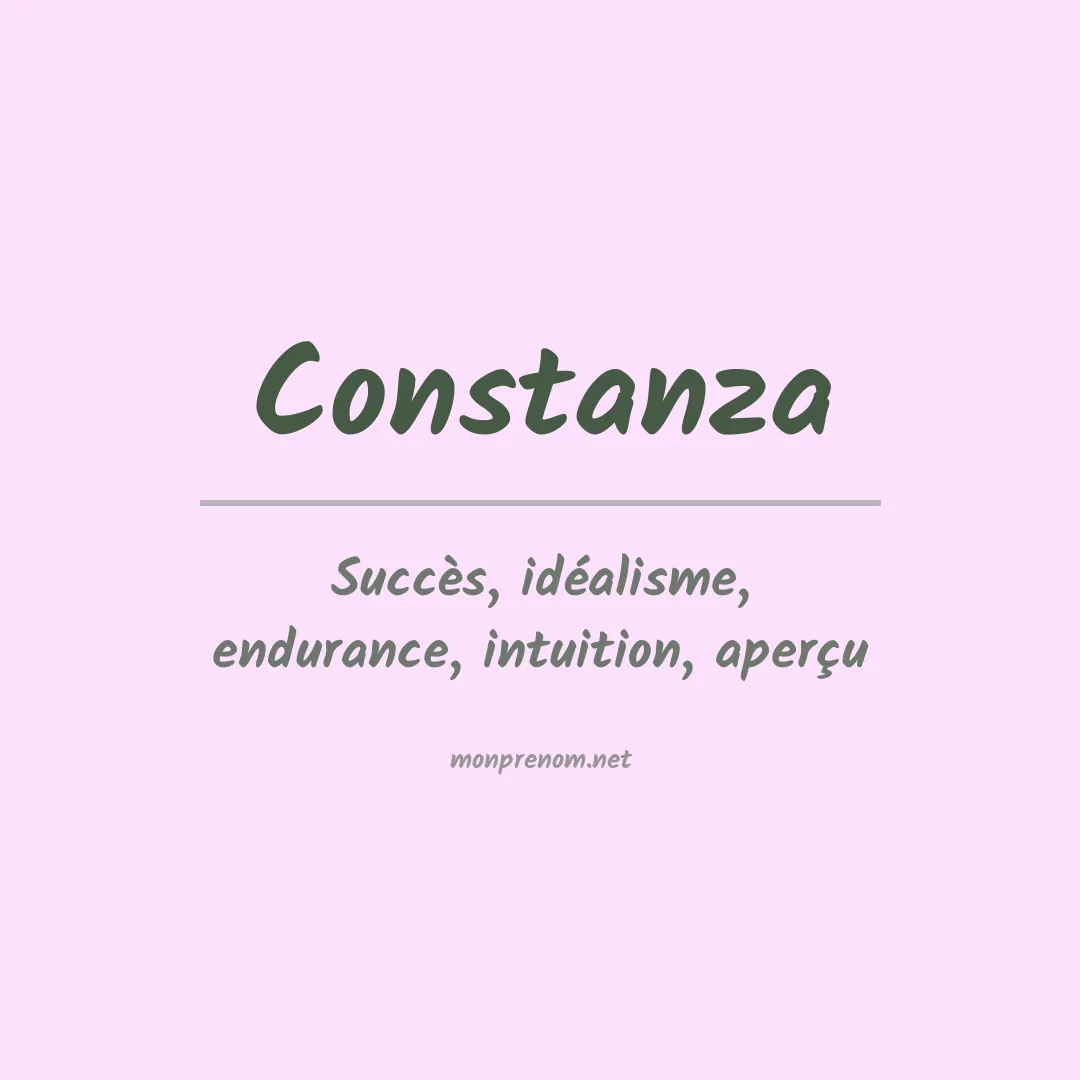 Signification du prénom Constanza