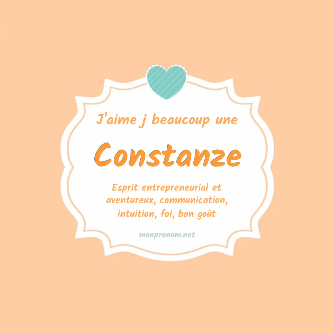 J'aime beaucoup Constanze