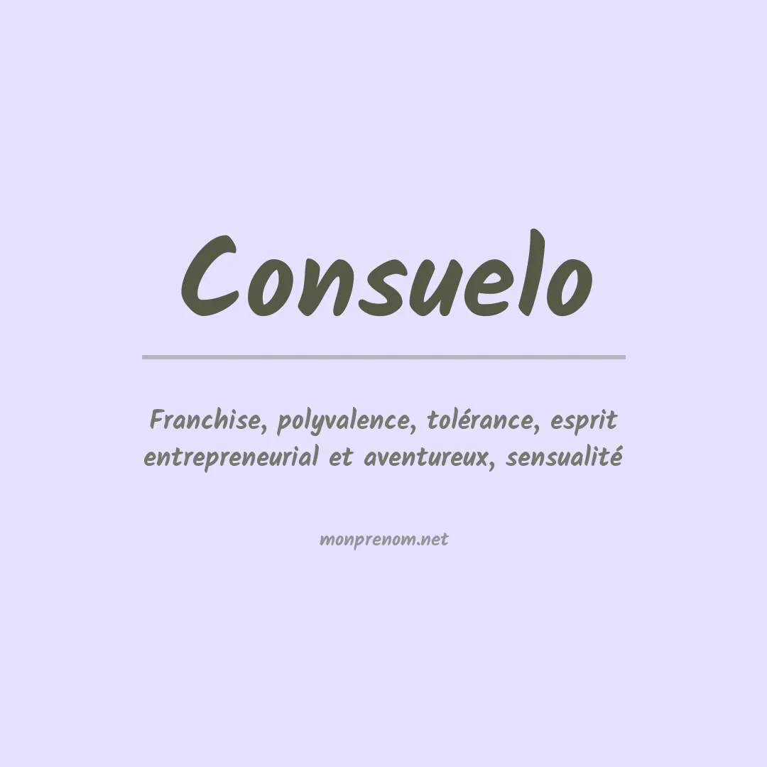 Prénom Consuelo