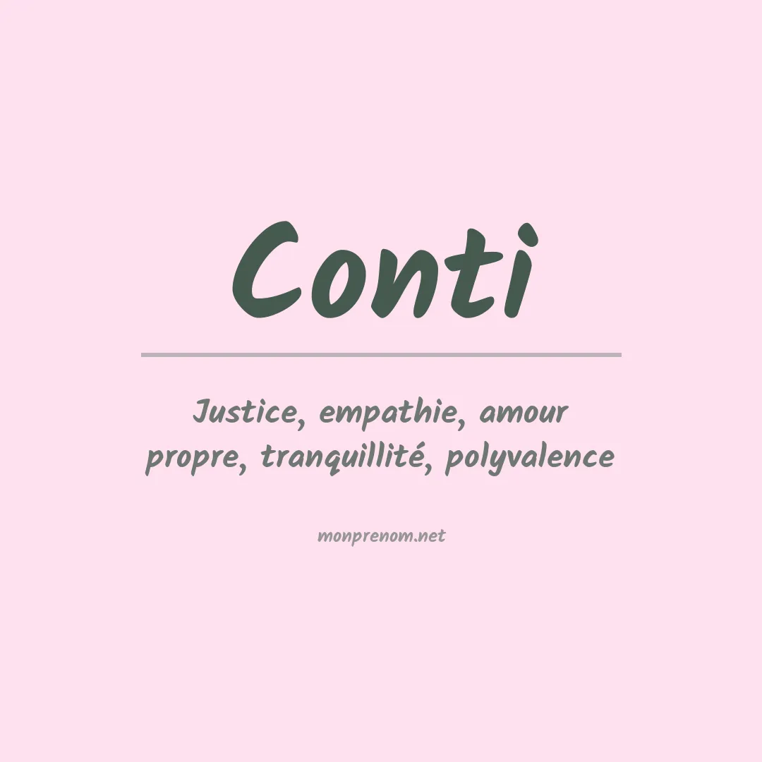 Prénom Conti