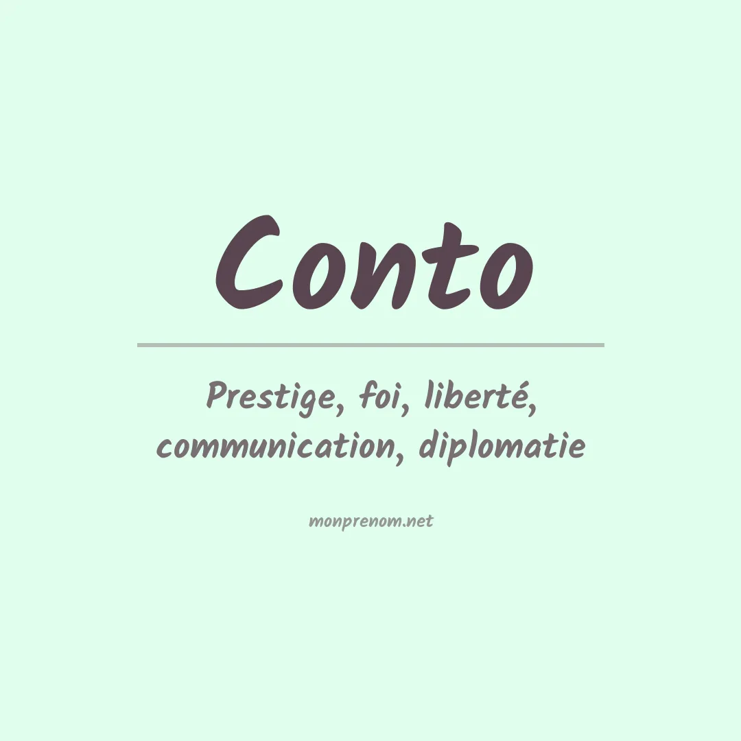 Prénom Conto