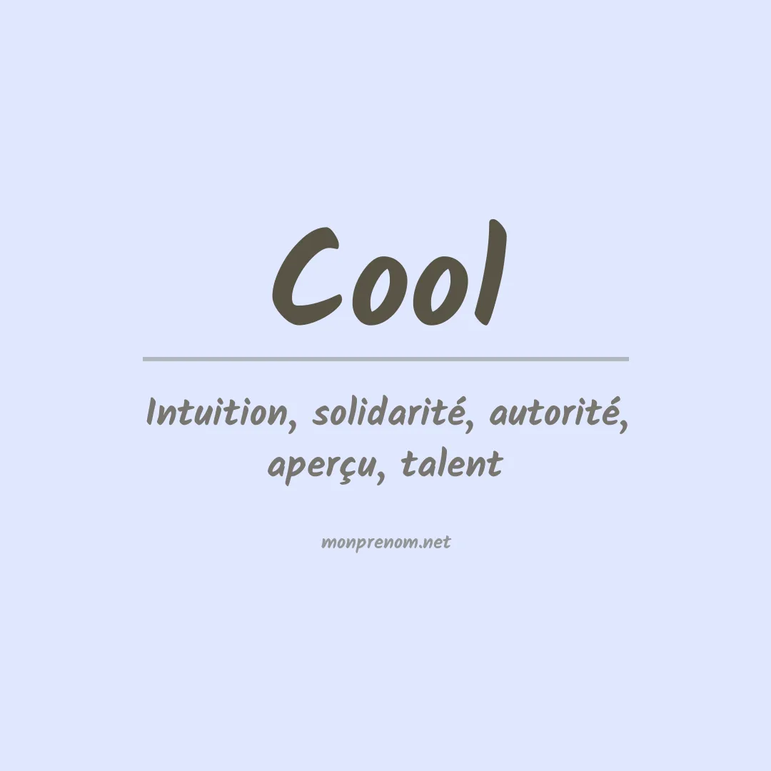 Prénom Cool