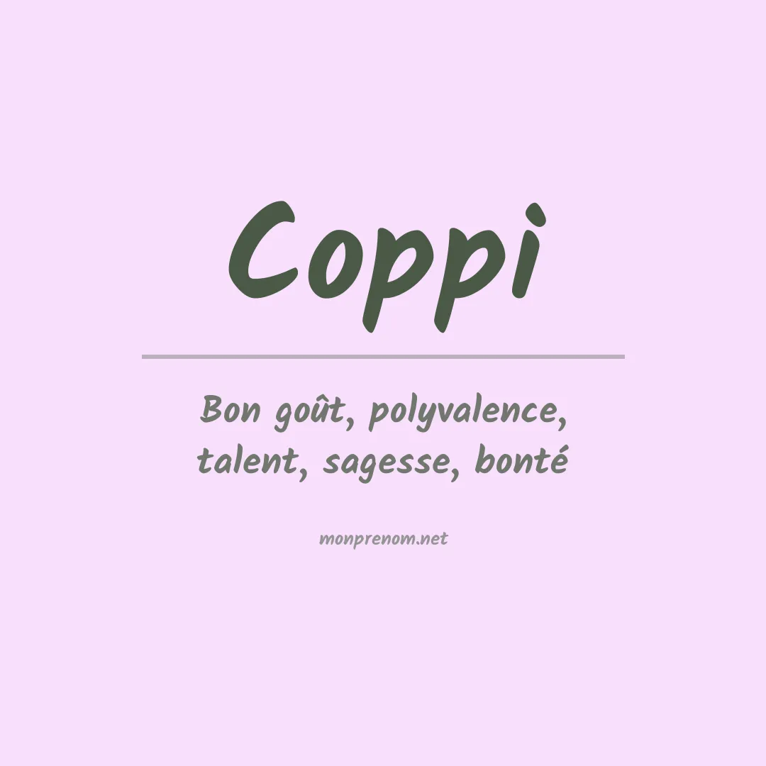 Prénom Coppi
