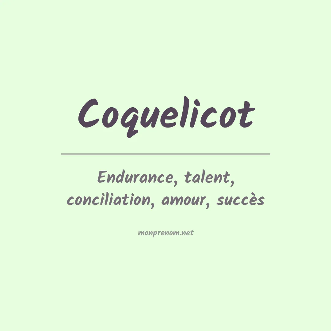 Signification du prénom Coquelicot