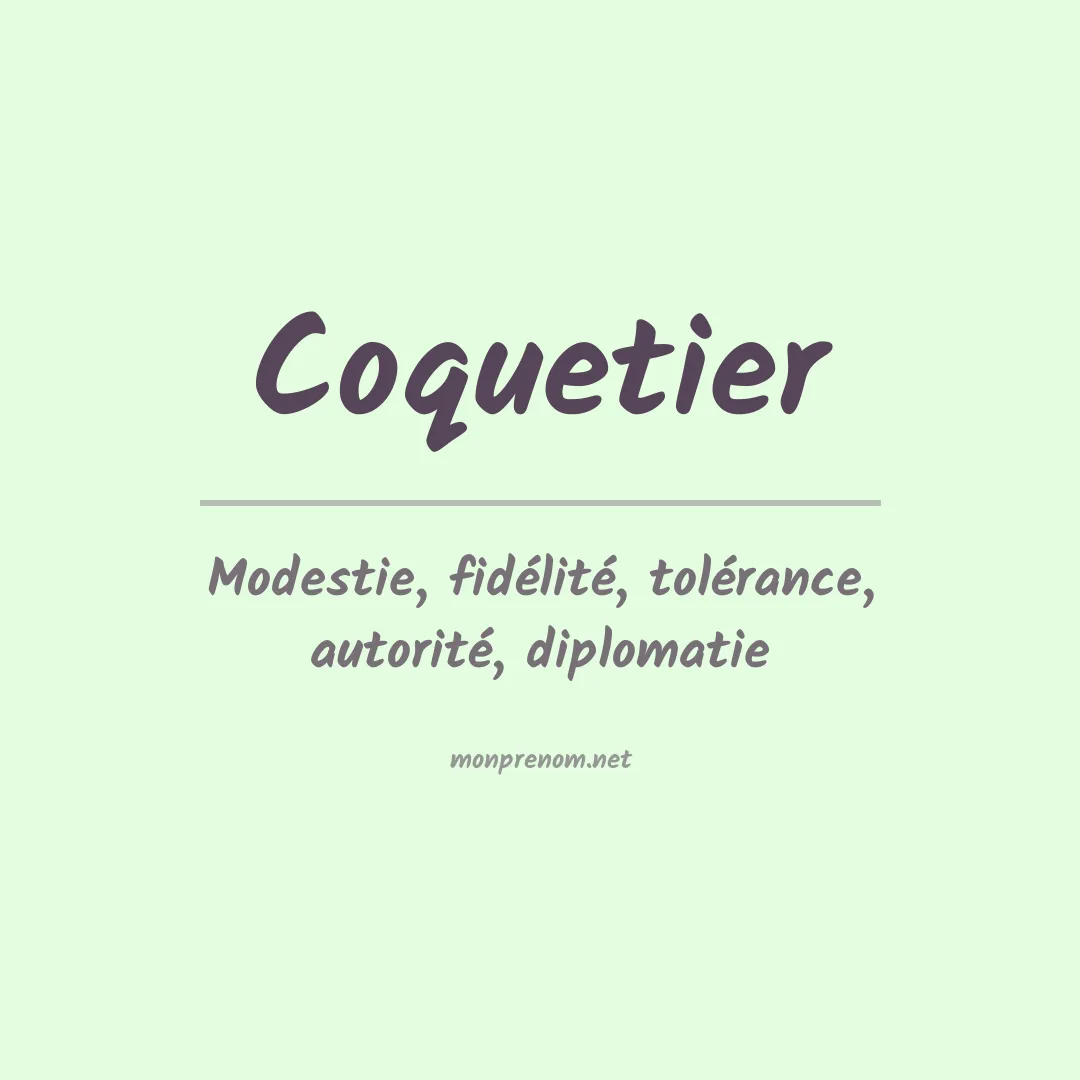 Signification du prénom Coquetier