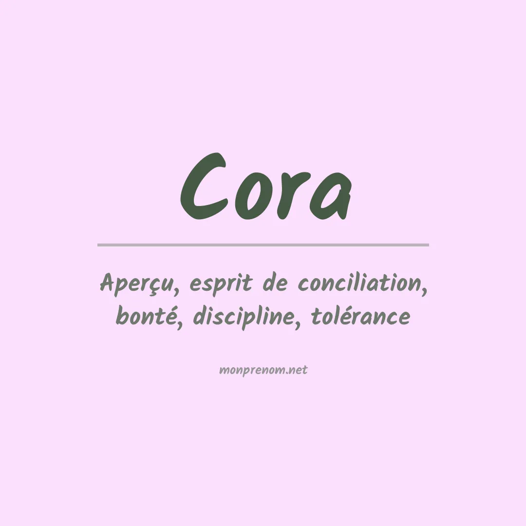 Prénom Cora