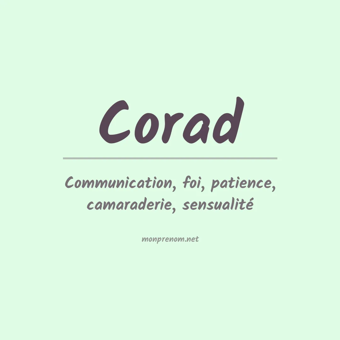 Prénom Corad