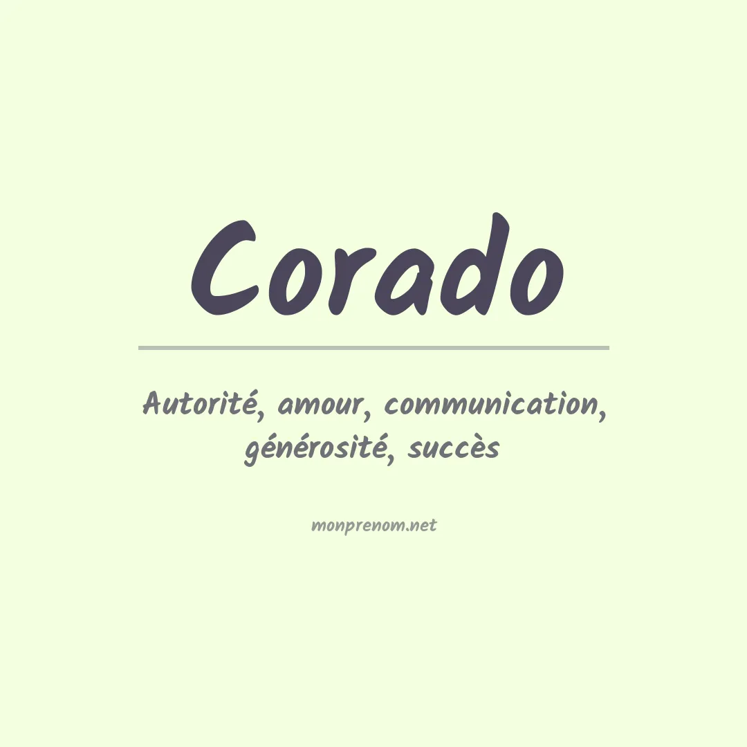 Prénom Corado