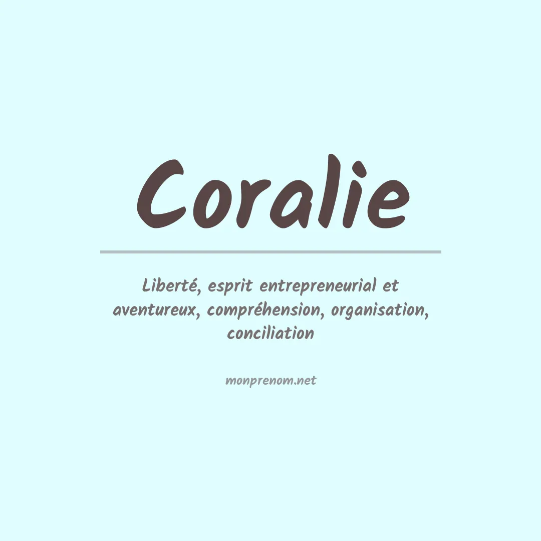 Prénom Coralie