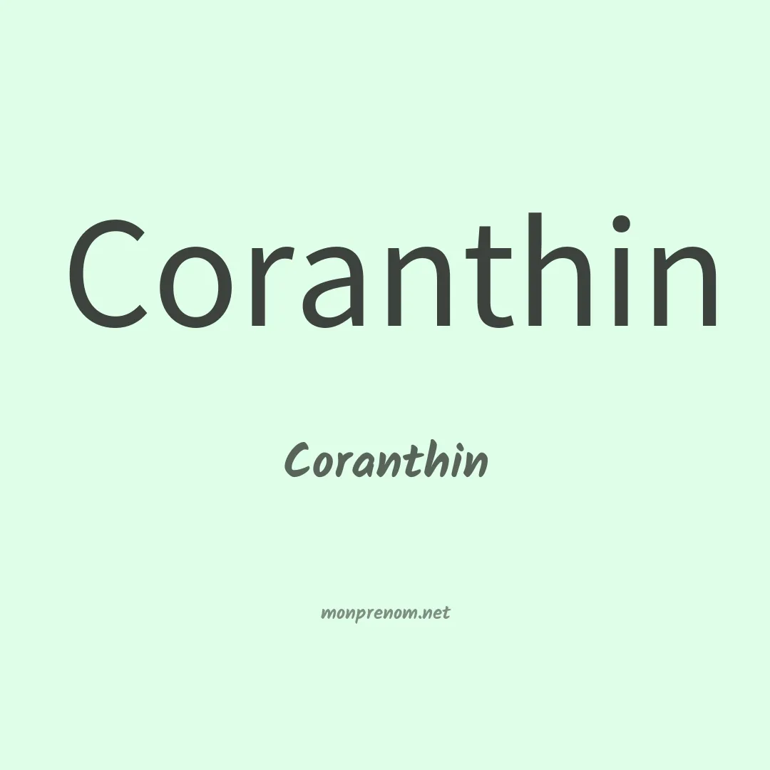 Coranthin en chinois