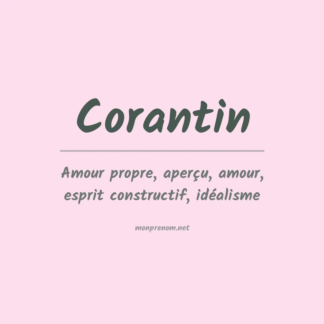 Signification du prénom Corantin