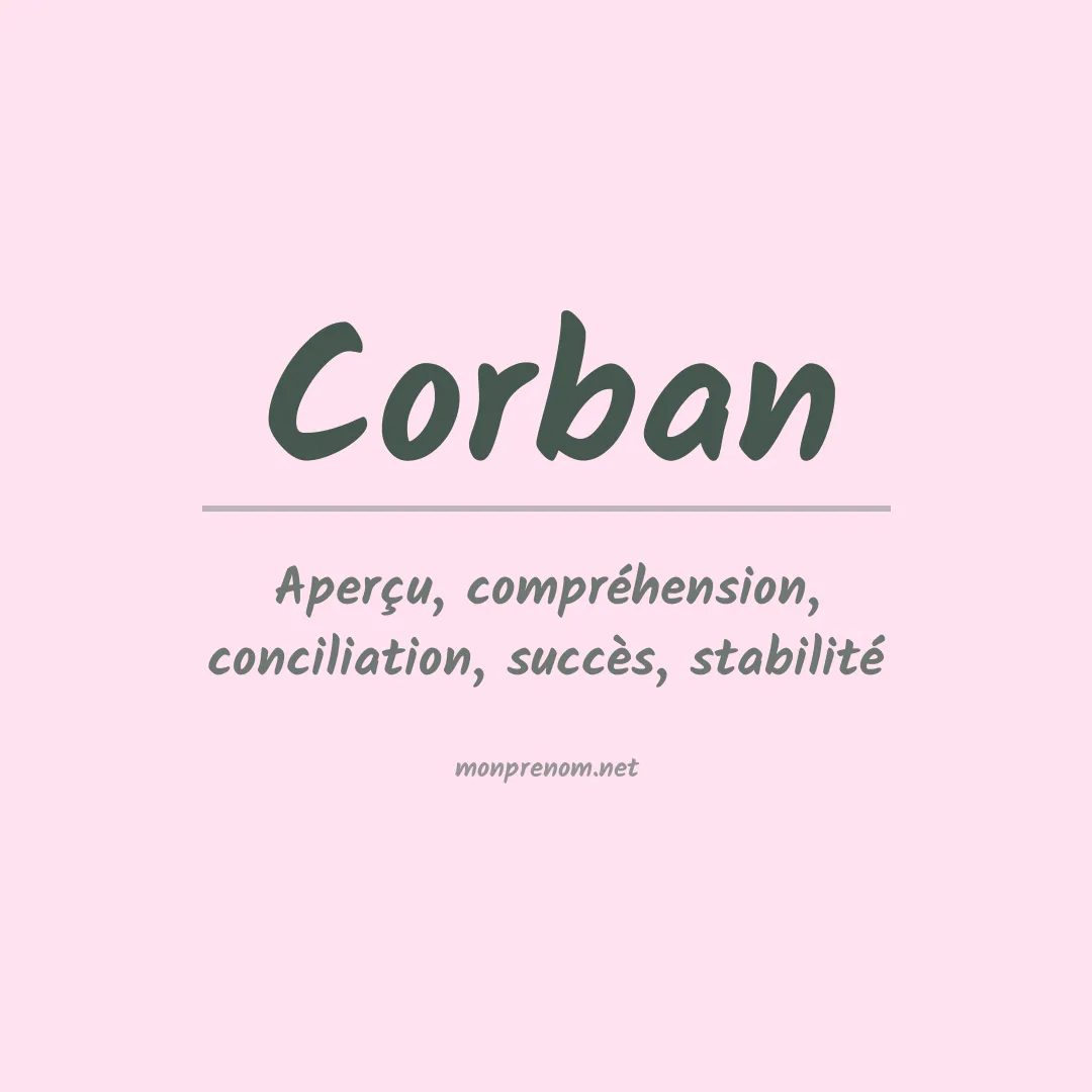 Prénom Corban