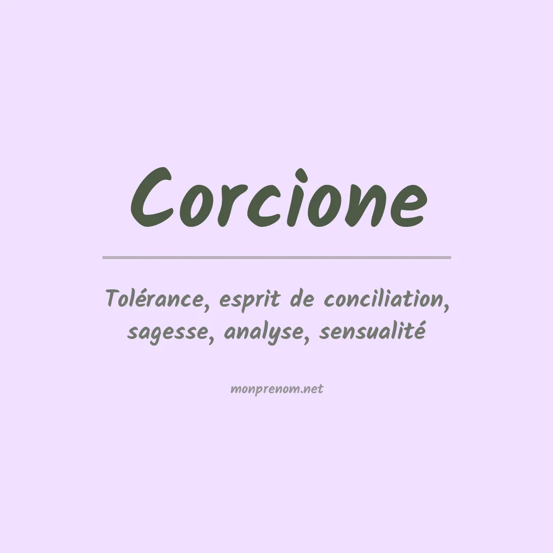 Prénom Corcione