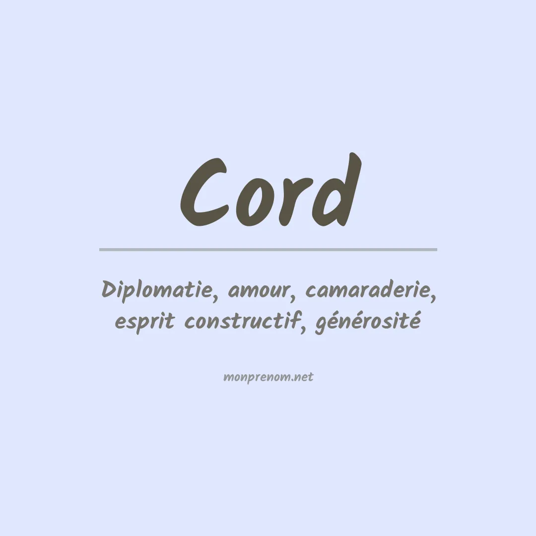 Prénom Cord