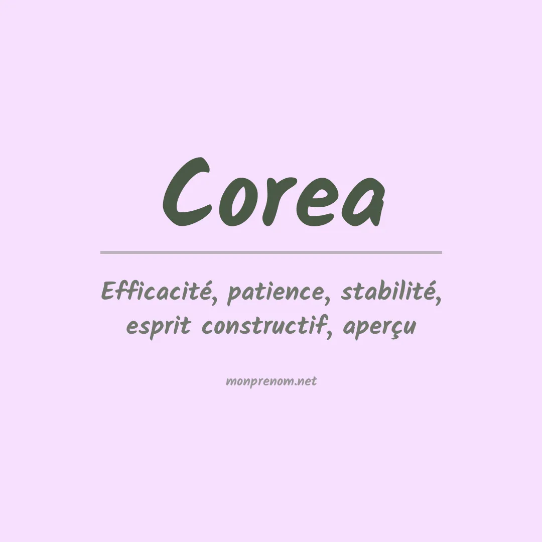 Prénom Corea