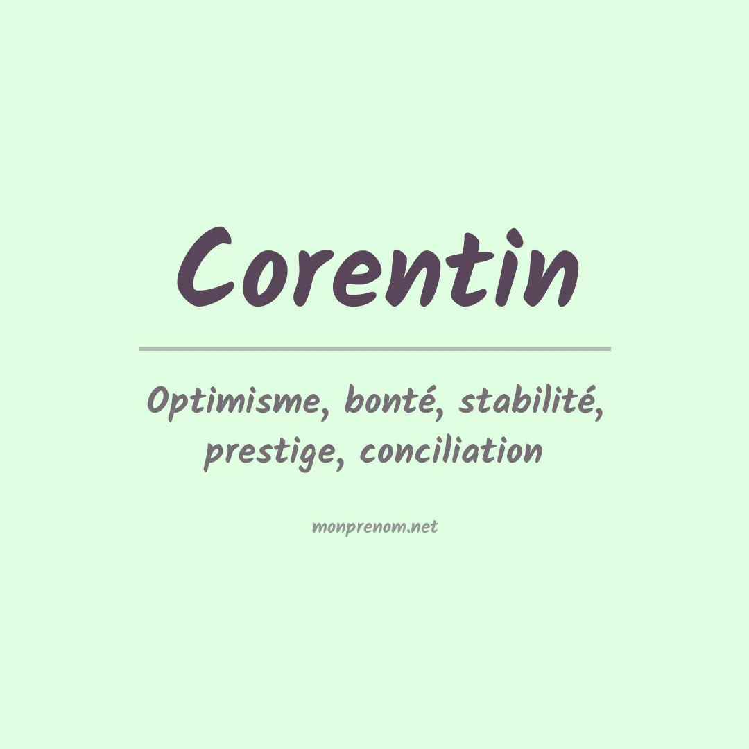 Prénom Corentin