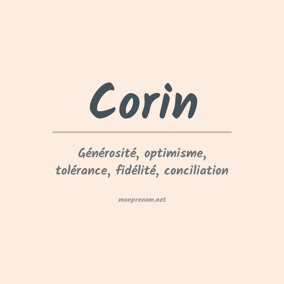 Prénom Corin