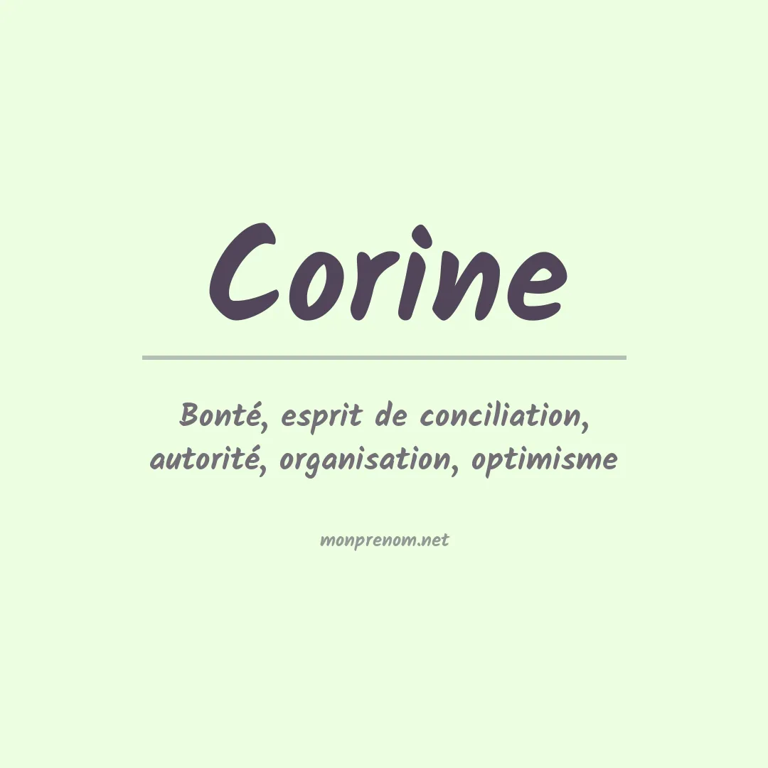 Prénom Corine