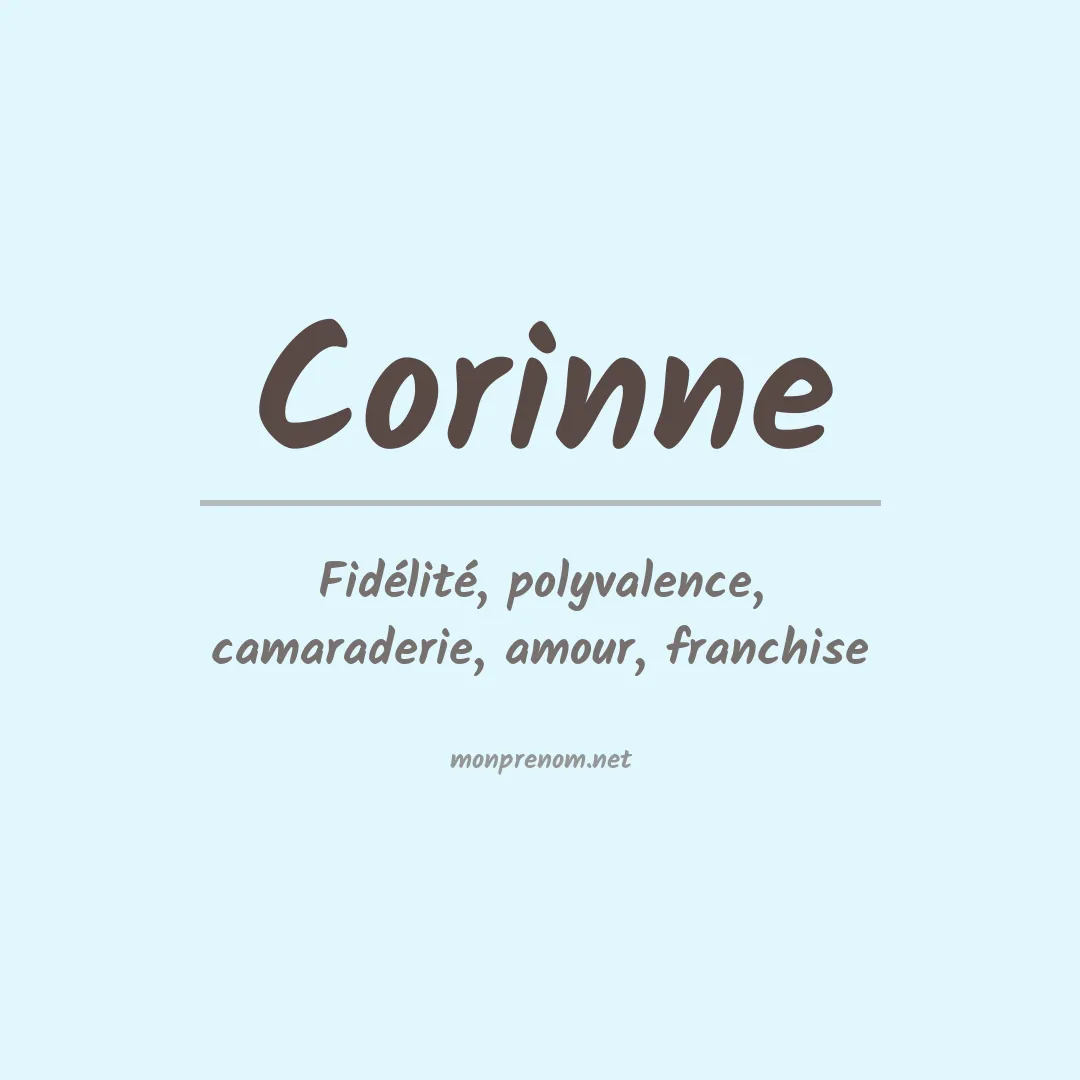 Prénom Corinne