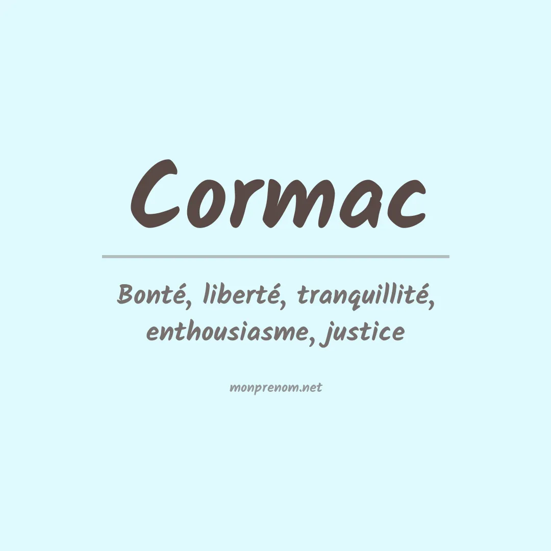 Signification du prénom Cormac
