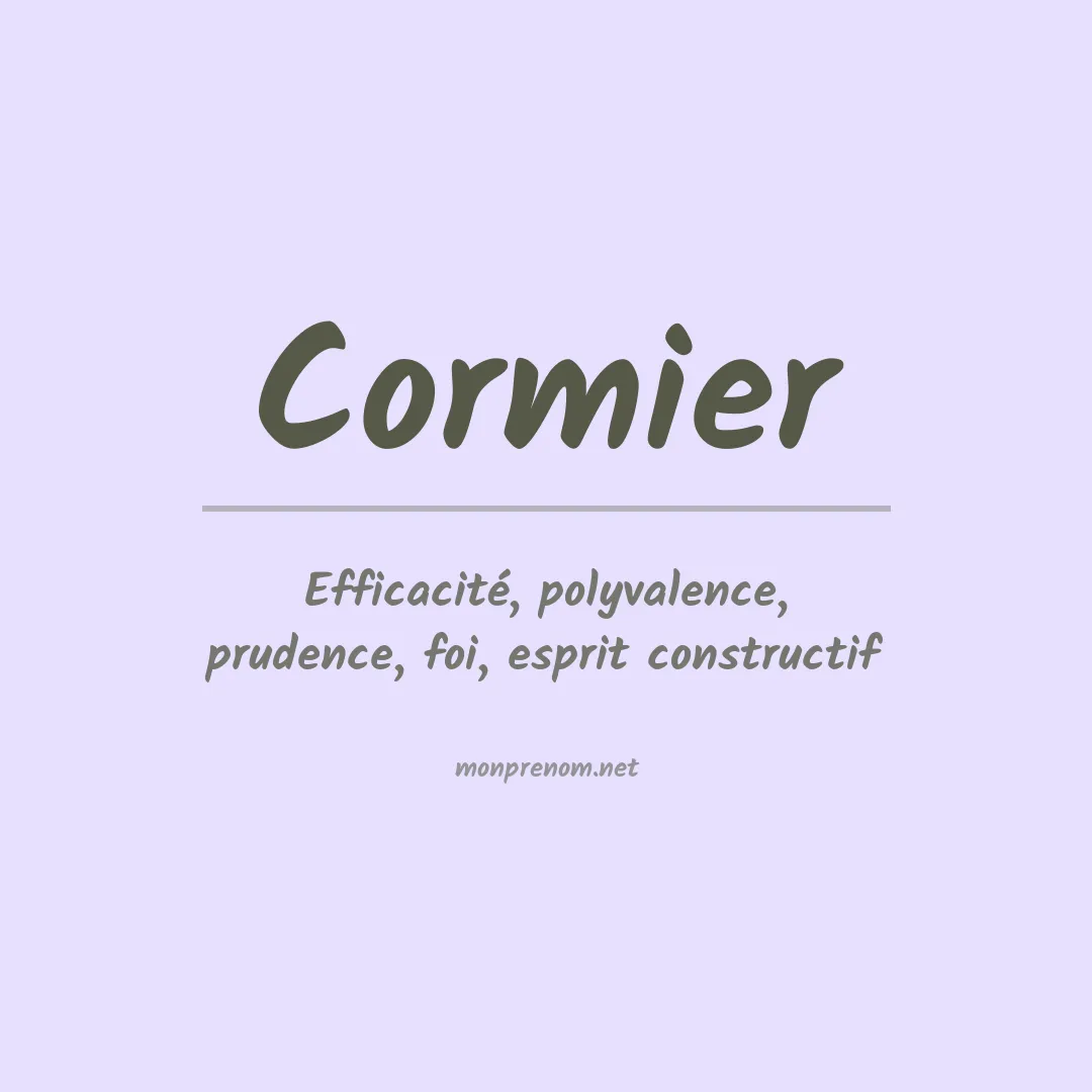 Prénom Cormier
