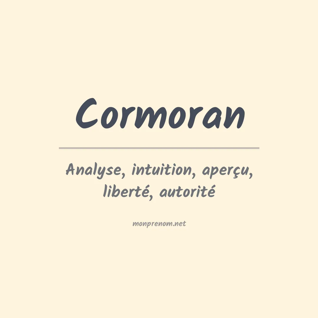 Signification du prénom Cormoran