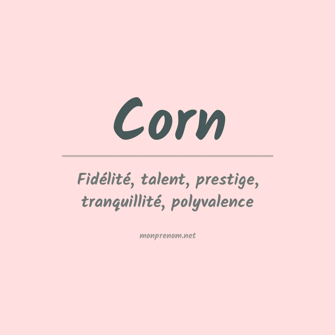 Prénom Corn